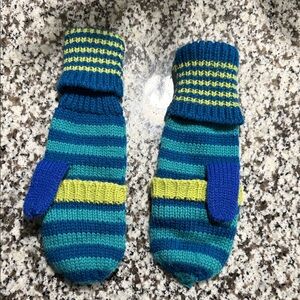 Joe Boxer flip top Blue and Green Mittens